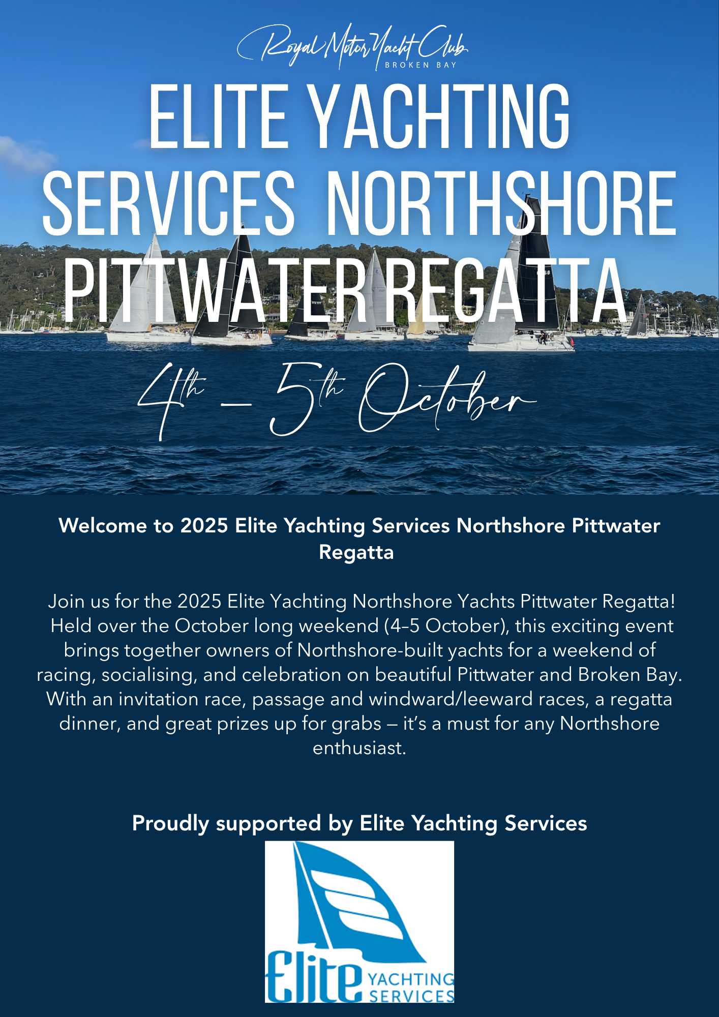 ELITE YACHTING SERVICES NORTHSHORE PITTWATER REGATTA