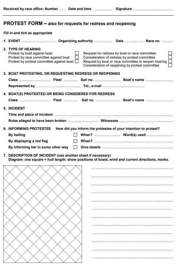 Protest Form