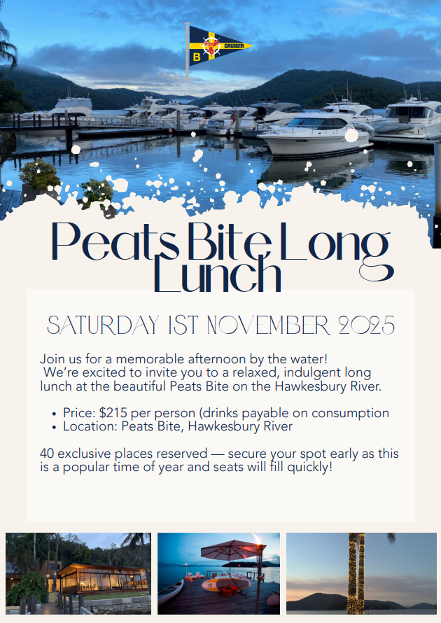 CRUISER COMMUNITY PEATS BITE LONG LUNCH NOVEMBER 2025