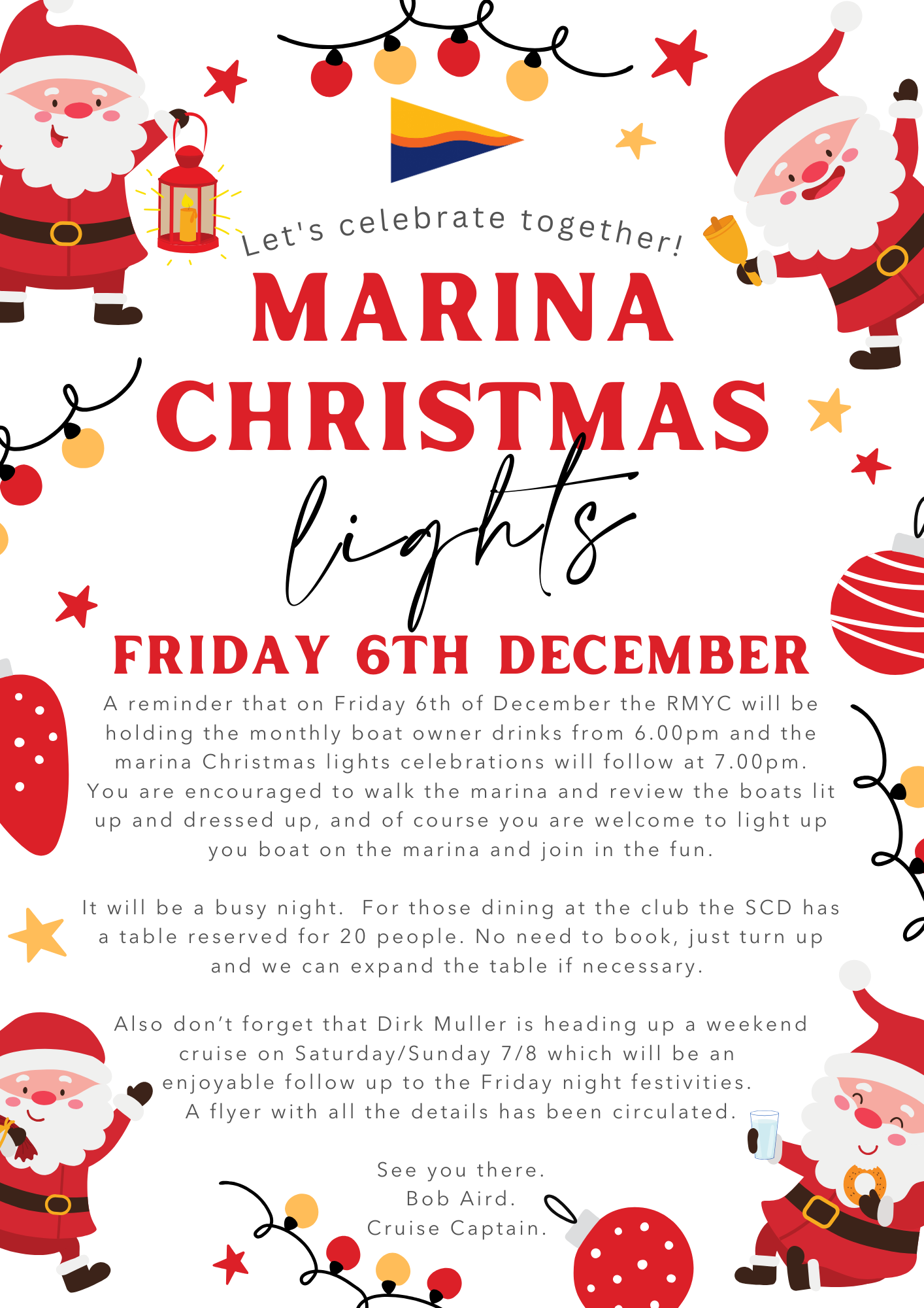 SCD Marina Christmas Lights & Dinner