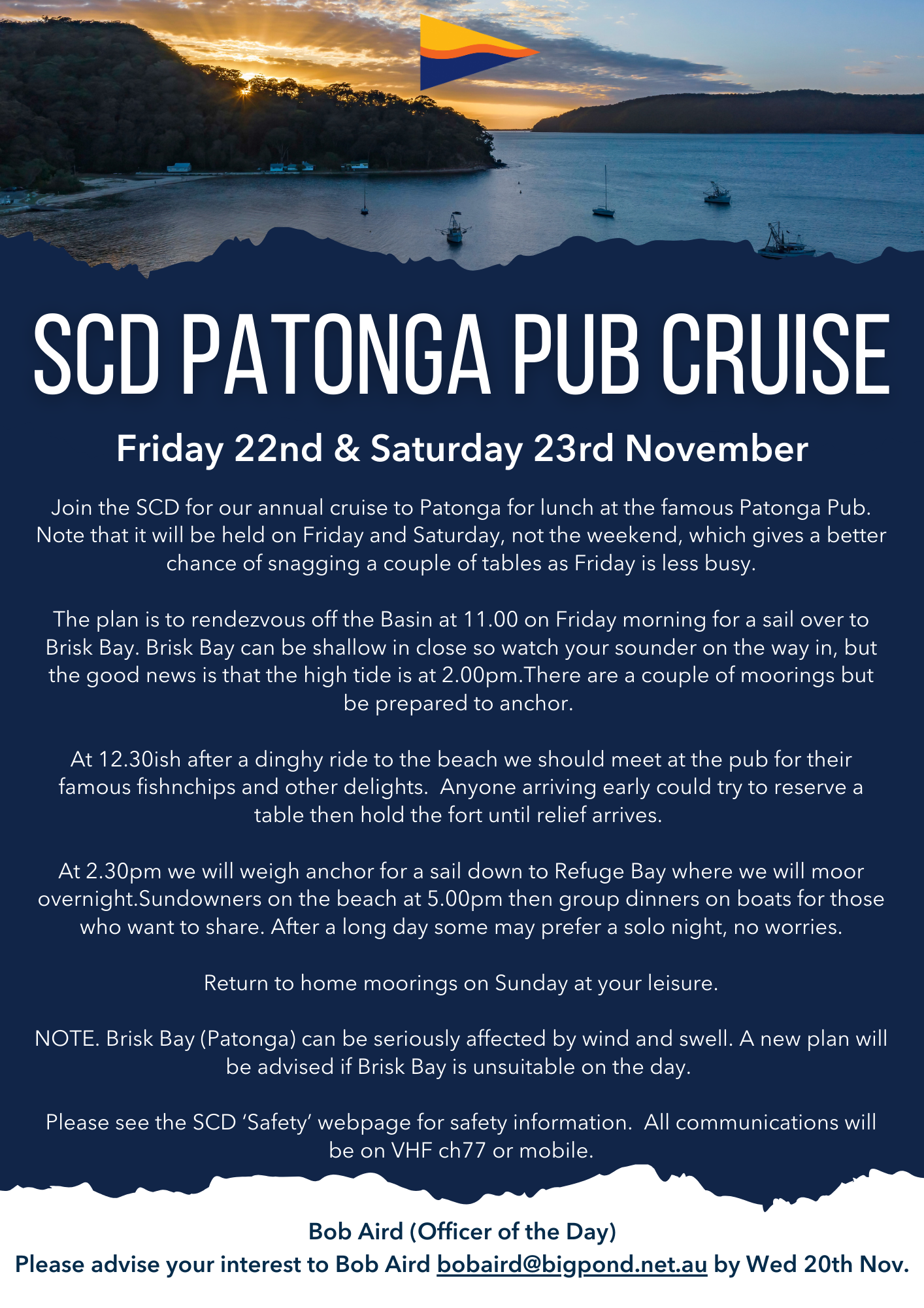 SCD Patonga Pub Cruise