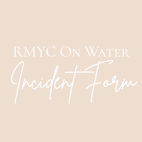 RMYC On Water Incident Form