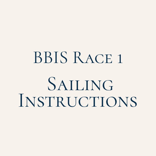 BBIS Sailing Instructions