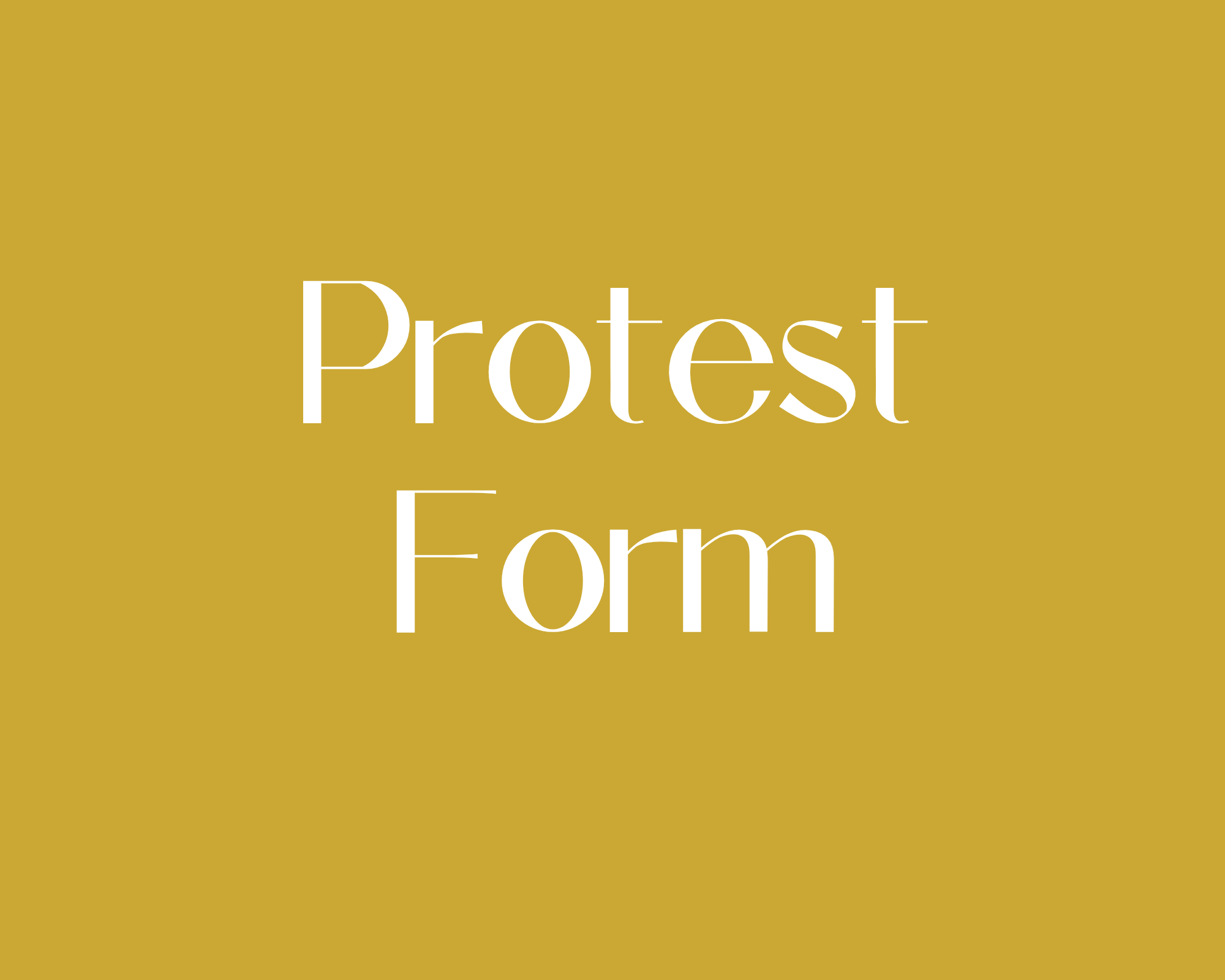 Protest Form