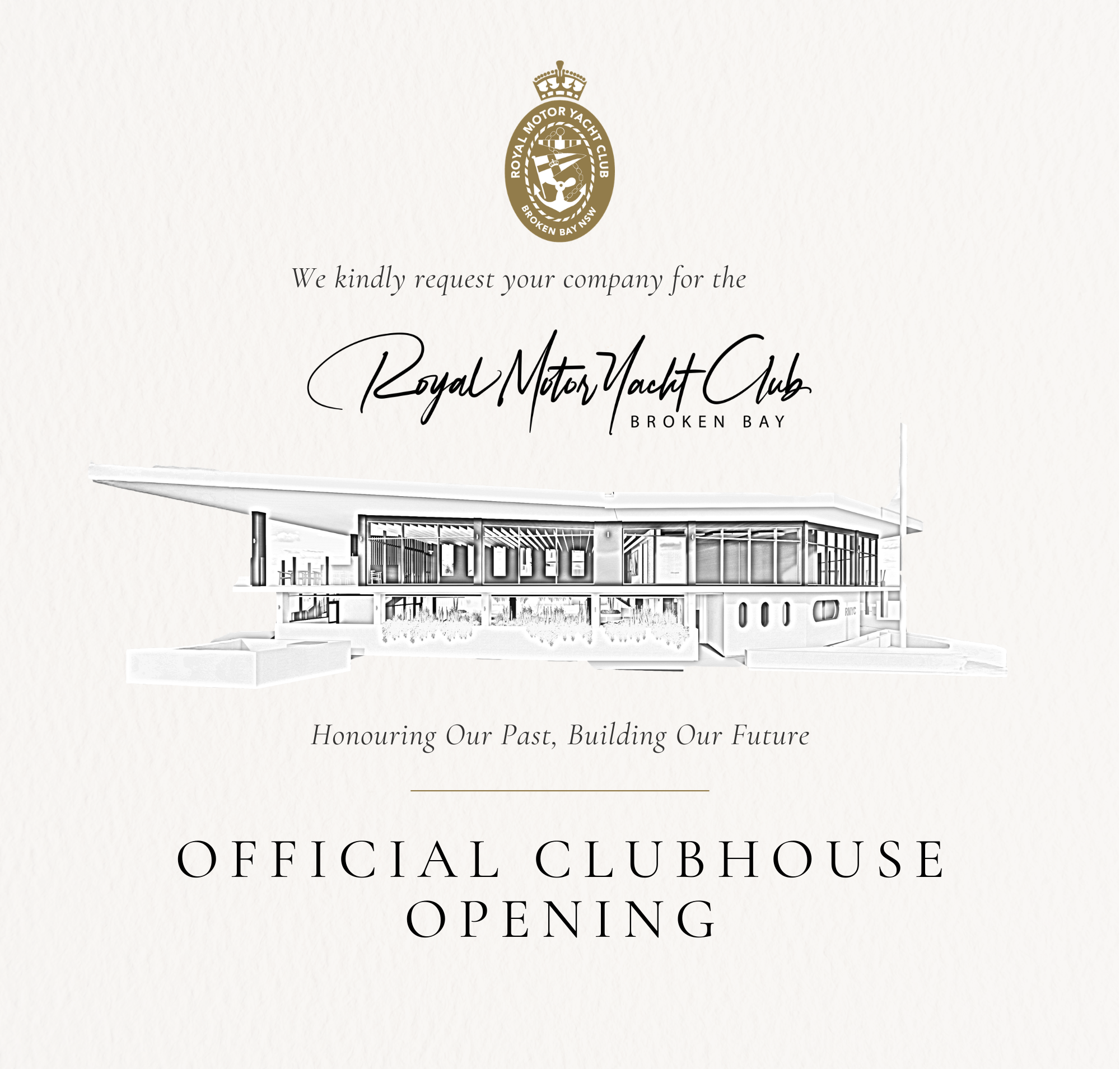 Official Opening of the Clubhouse SOLD OUT
